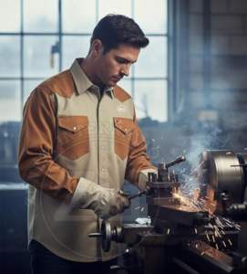 Camisa de Alta Visibilidad FR para Hombre, Manga Corta, Multicolor, Ignífuga, Protección de Nivel 300-500C, Resistente al Calor, Ropa de Seguridad para Soldadura - Product Image 3