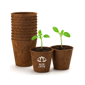 Meilleures ventes : Pot en fibre de coco, matériau propre et sûr pour la culture de semis et la rétention d'humidité, utilisation intérieure et extérieure - Product Image 1