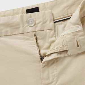 Pantalones cortos de algodón 100% para hombre, de punto 3D, de color liso, con cintura elástica, estilo casual de negocios, de cinco puntos. - Product Image 4