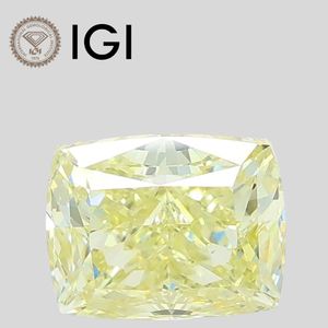 เพชรทรงคุชชั่น 2.05 กะรัต VVS2 สีเหลืองแฟนซีเข้ม เพาะเลี้ยงในห้องปฏิบัติการ - Product Image 1
