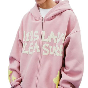 Sudadera con Capucha Casual de Invierno para Hombre, 100% Algodón, con Logotipo Frontal, Tejido de 350g, Estampado Puff - Product Image 2