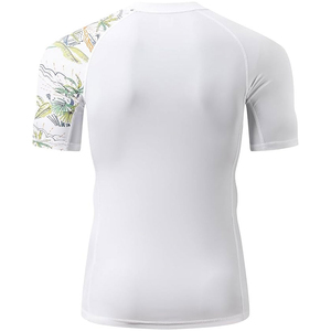 Camiseta de manga corta para hombre, personalizada, de alta calidad, con estampado digital, transpirable, ecológica, de secado rápido, para natación y fitness. - Product Image 2