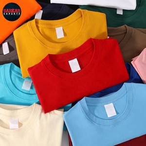 T-shirt décontracté en coton 220g pour homme, coupe oversize, manches courtes, col rond, tricot respirant pour usage quotidien – Vente en gros - Product Image 1