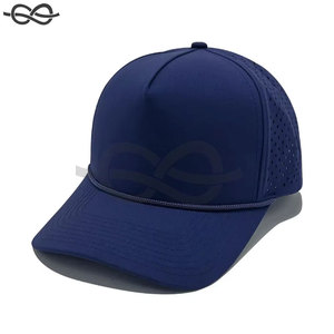 Custom Embroidered Breathable Mesh 5-Panel Trucker Baseball Cap Personalized Snapback Matching <b>Rope</b> Adjustable Performance Beach - Product Image 4