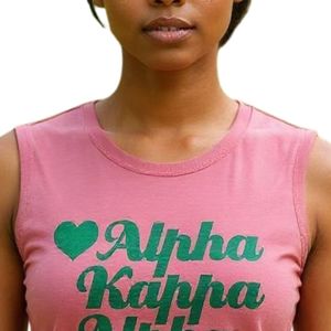 Camiseta sin mangas rosa para mujer con estampado gráfico de corazón verde, informal, de algodón, para verano, fitness, entrenamiento, cómoda de llevar - Product Image 3