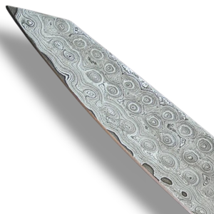 Cuchillos de Chef Profesionales con Hoja de Acero con Patrón de Damasco Afilado y Mango Decorativo de Resina de Madera para Cocina y Preparación de Alimentos - Product Image 6