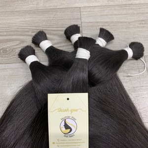 Extensions de cheveux humains en vrac vietnamiens alignés sur les cuticules de haute qualité nouveauté extrémités épaisses os droit brut vierge Double dessiné - Product Image 6