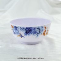 Service de vaisselle en mélamine pigmentée Vinh Nam, style zen asiatique moderne, motif personnalisé, compatible lave-vaisselle et micro-ondes, assiette creuse, bol à riz