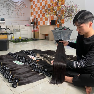 Paquets de cheveux vierges vietnamiens naturels droits pleine longueur cuticule alignée produit de vente chaud 2024 - Product Image 4