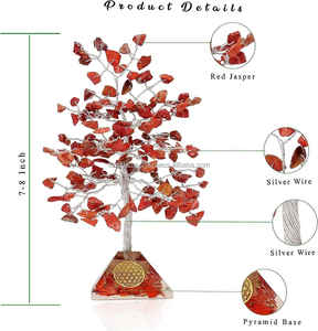 Vente en gros 300 naturel rouge jaspe puces de pierres précieuses base pyramidale organique Reiki guérison Feng Shui pour la décoration intérieure pierre semi-précieuse - Product Image 1