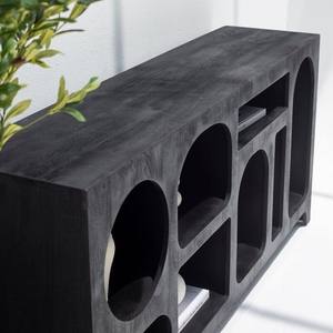 Console d'appoint moderne et contemporaine Vandana Sierra Maxima noire laquée - Product Image 2