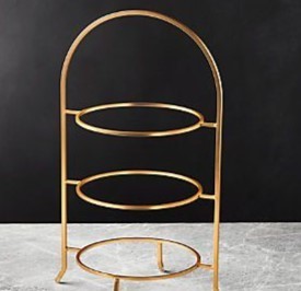 Gold Metal 3 Tier <b>Cake</b> <b>Stand</b> Multi Layer Round Dessert Display Rack Reusable - Product Image 2