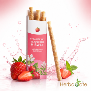 Palillo Dental Herbal Natural Miswak con Sabor a Fresa Dulce para la Limpieza Diaria de los Dientes y Encías Saludables - Product Image 2