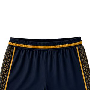 Men's Basketball Shorts Blue Gold Sublimated Quick Dry <b>Athletic</b> Sportswear Team Uniform for Practice Game Day - Product Image 3
