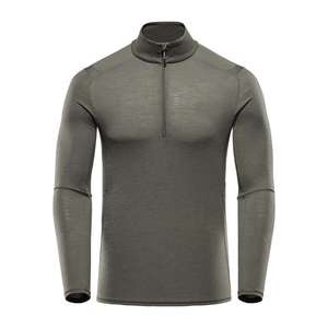 Camiseta Térmica de Manga Larga con Cierre de Cremallera de Lana Merino para Hombre, Ropa Interior Térmica para Senderismo al Aire Libre - Product Image 1