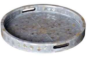 Plateau de service personnalisé en bois naturel de haute qualité avec incrustation d'os, assiettes à vaisselle écologiques fabriquées à la main pour la maison et les hôtels directement - Product Image 3