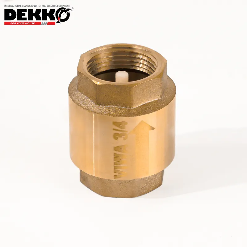 DEKKO OEM 1/2 to 4 Inch Forged Thread NRV Non Return One Way Valve Swing Standard Manual Brass Check Valves for Water