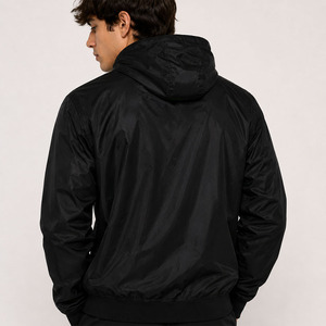 Customized Men <b>Lightweight</b> Hooded Windbreaker Men's <b>Jackets</b> Quick Dry Outdoor <b>Running</b> Coat Private Label OEM Sportswear Supplier - Product Image 2