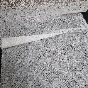 Tissu en dentelle extensible abstrait 147 cm, maille en nylon et élasthanne, respirant, doux, léger, couleur personnalisée pour lingerie et mode - Product Image 2