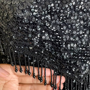 Wholesale Supply Elegant Evening Beaded <b>Poncho</b> Formal Cape Shawl for Women with Hand Applied Beads Available for Export Price - Product Image 1