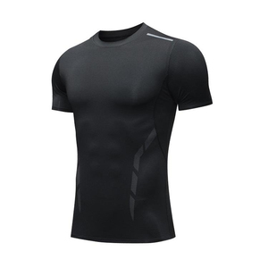 Camisetas de Compresión para Hombre de Alta Calidad, Impresas, Transpirables, Antibacterianas, de Spandex/Poliéster, para Entrenamiento al Aire Libre, Gimnasio, Personalizables - Product Image 2