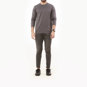 Camiseta de Algodón Jersey Lisa con Estampado Personalizado, Estilo Urbano, Manga Corta, Cuello Redondo, Talla Grande, para Hombre - Product Image 4