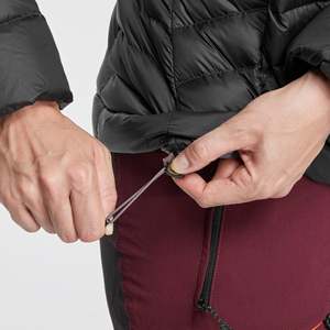 Veste d'hiver rembourrée à capuche pour femme, épaisse et isolante, fermeture éclair, vêtement décontracté pour l'extérieur, noir - Product Image 5