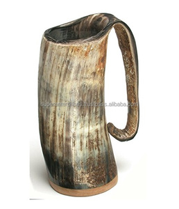 High Grade Buffalo Cow Horn <b>Mugs</b> Fully Antique Design <b>Mug</b> for Beer Drinking Indoor Decor Unique Material Design Drinking <b>Mug</b> - Product Image 3