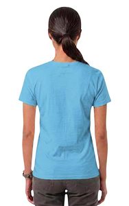 เสื้อยืดผ้าฝ้ายเนื้อนุ่มแบบสวมใส่สบายสำหรับฤดูร้อน คอวี แขนสั้น ทรงปกติ สำหรับผู้หญิง เหมาะสำหรับใส่ทำงาน - Product Image 3