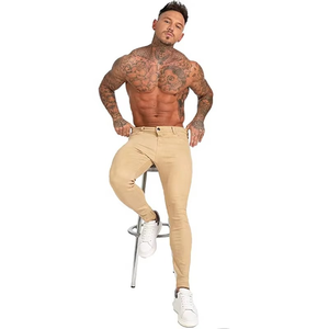 Pantalones de Hombre Gingtto, Jeans Ajustados de Mezclilla, Pantalones para Hombre - Product Image 1