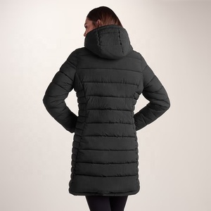 Abrigo Largo Acolchado para Mujer, Chaqueta con Capucha para Invierno, Ropa de Abrigo para Clima Frío - Product Image 6