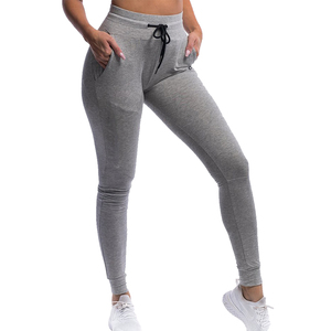 Custom Women's Loose Fit Jogger Sweatpants Mid Waist Drawstring Full-Length Solid Color Side Pockets Eco-Friendly 100% Cotton - Product Image 5
