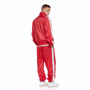 Customize <b>Polyester</b> Sweatsuit Men Outdoor Waterproof <b>Polyester</b> <b>Tracksuit</b> Men's Zipper Nylon <b>Polyester</b> Jacket Pants Two Piece - Product Image 1