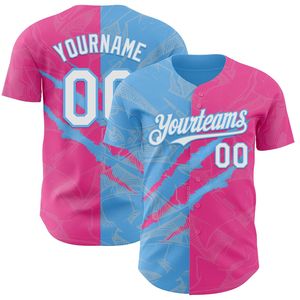 Maillot de baseball personnalisé léger 100 % coton biologique avec col en V antibactérien, manches courtes, boutons sur le devant et logo, pour toutes les saisons - Product Image 3