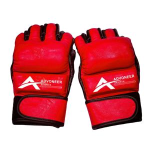 Guantes MMA de cuero de vaca dorado de calidad superior Diseño de dedo completo que absorbe la humedad para cierre de muñeca para artes marciales de boxeo - Product Image 4