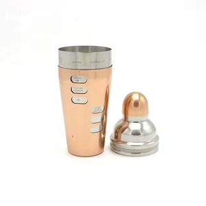 Juego de Coctelera de Cobre, Moderno, Redondo, de Metal, Utensilios de Bar Duraderos de Acero Inoxidable - Product Image 4