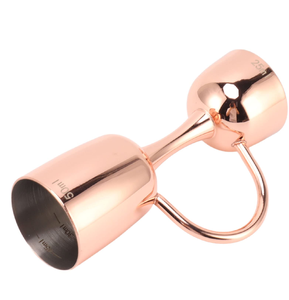 Stainless Steel & Copper Shot Wine Jigger Glass Popular Jigger Glass Cocktail <b>Measuring</b> Wholesale Price - Product Image 5