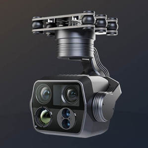 Caméra de drone C14 à quatre projecteurs, zoom 100x, imagerie thermique, télémètre laser 1200m, 500W pixels, cardan à trois axes pour drone UAV - Product Image 1