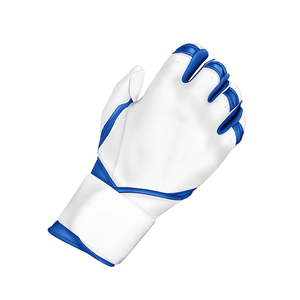 Guante de Bateo de Béisbol de Cuero Blanco Work N Shine, Ambidiestro, Duradero, para Entrenamiento, Unisex, Transpirable, con Cierre de Velcro - Product Image 2