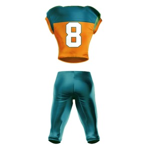 High Quality Custom American Football Uniform 100% Polyester Customized Color Team Sportswear OEM Wholesale - Product Image 2