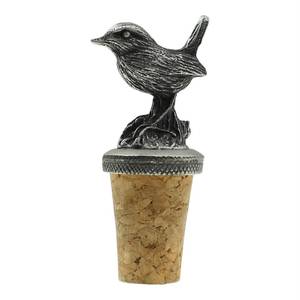 Bouchon de bouteille en laiton moulé à la main finition argentée en forme de canard avec bouchon en liège naturel, durable, étanche, prix abordable, vente chaude - Product Image 5