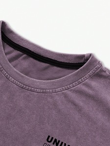 T-shirt décontracté respirant 100 % coton à manches courtes coupe classique pour homme avec impression par transfert thermique – Haut personnalisable style streetwear - Product Image 4