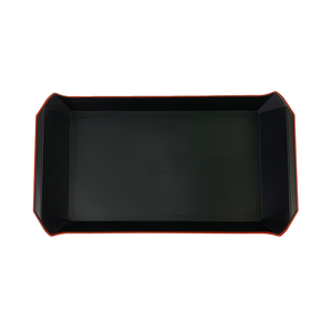 Plato Desechable Cuadrado de Plástico Esmaltado con Diseño de Plantas, Doble Compartimento, Apto para Lavavajillas, 9x9cm, Modelo Hanoi, para Fiestas - Product Image 6