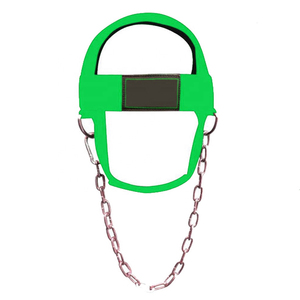 Neoprene Breathable Head Harness OEM Design Heavy Duty Gym Training Weightlifting Nylon Steel Chain Customizable Fitness - Product Image 2