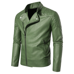 Latest Designed Custom Men <b>Leather</b> <b>Jacket</b> <b>Long</b> Sleeve Lightweight Breathable <b>Leather</b> <b>Jacket</b> Available Multiple Colors Outdoor - Product Image 4