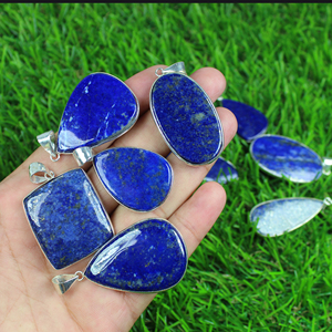 Wholesale Lot Bezel Charm Pendant Rainbow Moonstone <b>Silver</b> Plated Brass Jewelry Necklace - Product Image 5