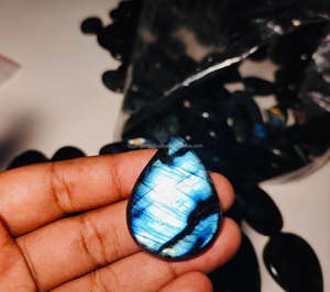 Natural Full Flash <b>Labradorite</b> Cabochons Loose Gemstones for Jewelry Making Wholesale-Third Party Certified No Treatments - Product Image 3