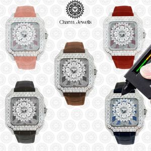 Charm Jewells Luxury Stainless Steel Watch 40mm Analog Mechanical <b>Date</b> Stainless Steel Band <b>Red</b> Men Fashion 10 Bar Water - Product Image 3