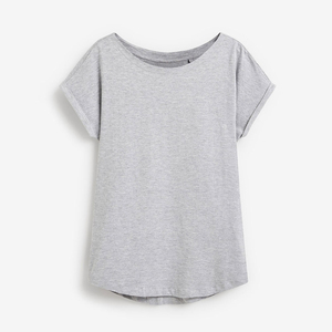 T-shirt pour femme de haute qualité 100% polyester, col en V, séchage rapide, anti-rides, imprimé sport, décontracté, manches courtes, été - Product Image 4