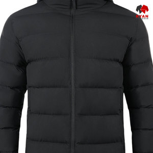 เสื้อแจ็คเก็ตพัฟเฟอร์ผู้ชายแบบสั่งทำพิเศษสำหรับฤดูหนาว คอตั้ง ปิดด้วยซิป โลโก้สั่งทำด้านหน้า ผ้าระบายอากาศ ดีไซน์ ODM - Product Image 3